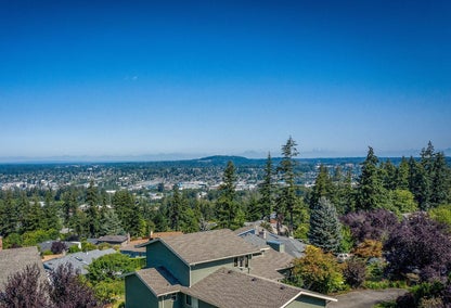 Homes in the hill neighborhood of Puget, Bellingham